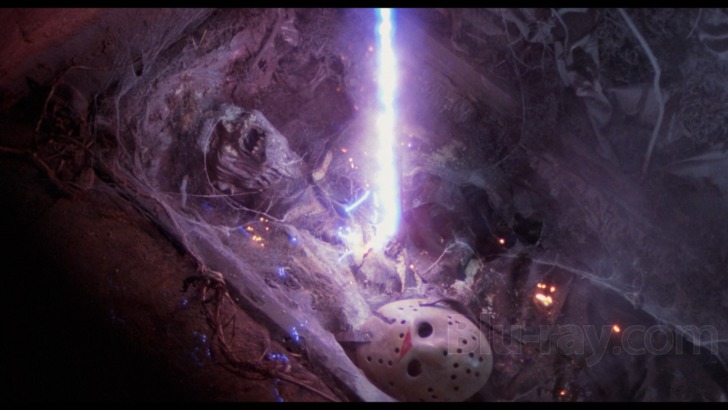 Jason's corpse hit by lightning